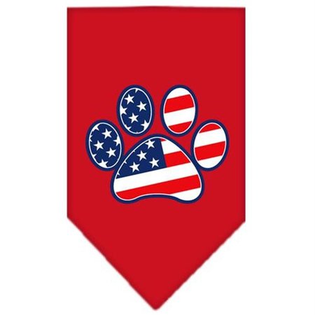 UNCONDITIONAL LOVE Patriotic Paw Screen Print Bandana Red Large UN921374